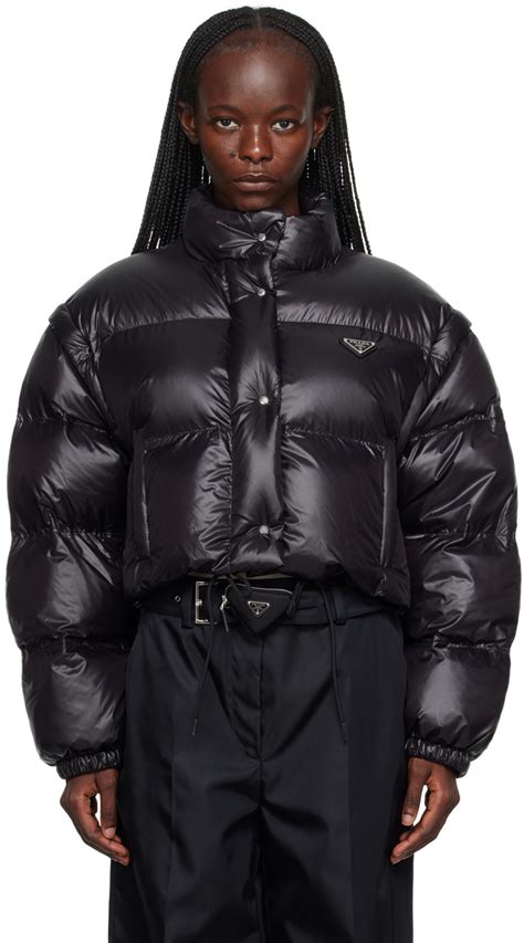 prada down coat|Prada re nylon down jacket.